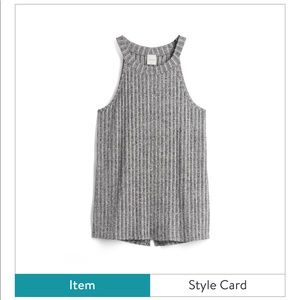 Kaileigh Gradient Spilt Back Knit Top